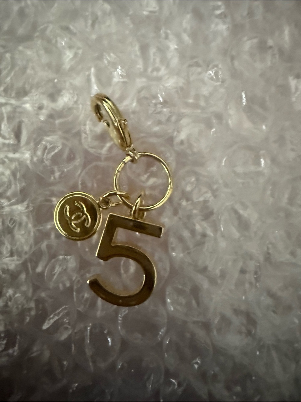 Chanel No. 5 Gold-Tone Promotional VIP Charm CC Logo
